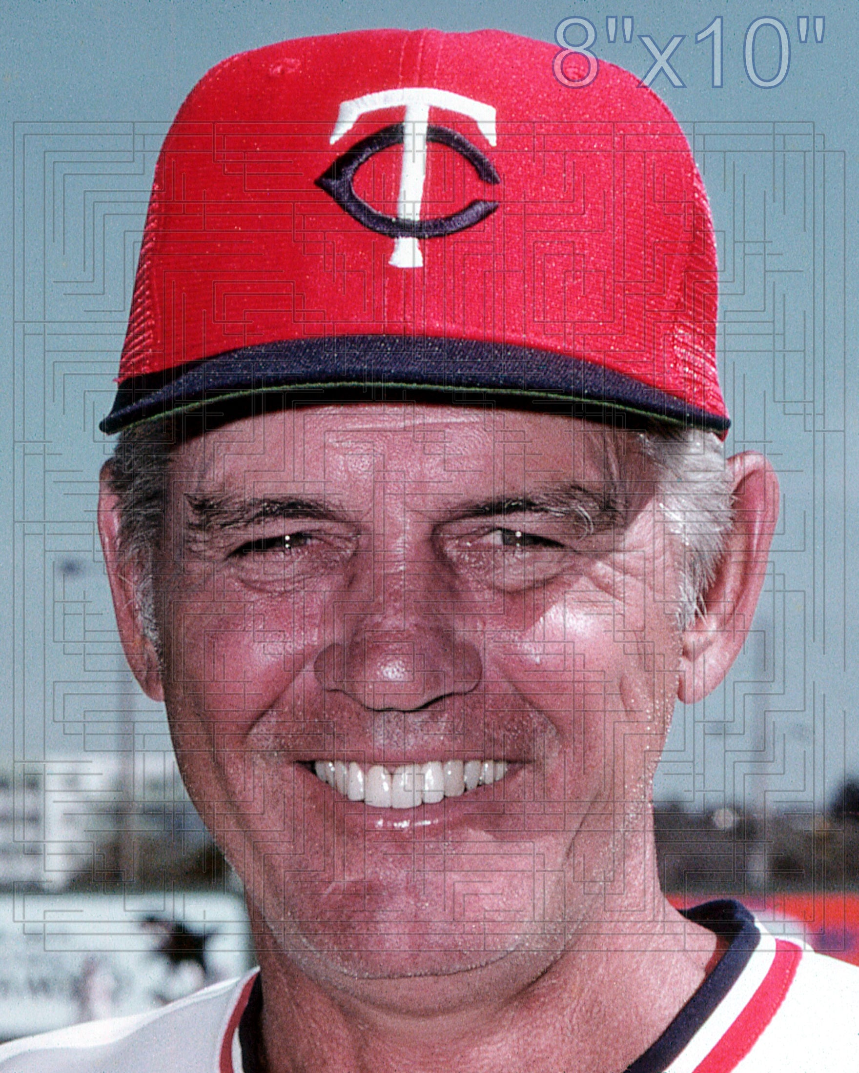 Gene Mauch - 1976-80 Minnesota Twins - choose a size & style