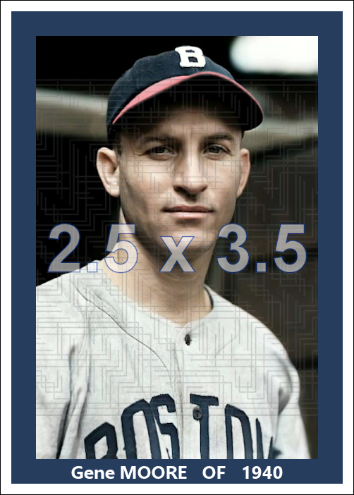 Gene Moore - 1940 Boston Bees - choose a size & style