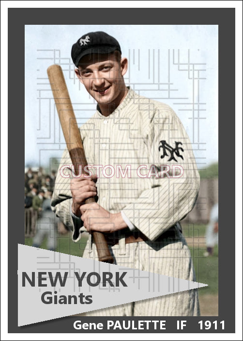 Gene Paulette - 1911 New York Giants - choose a size & style