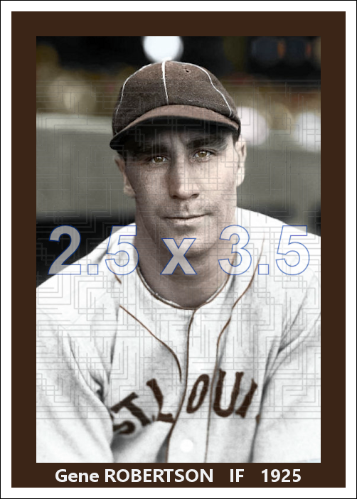 Gene Robertson - 1925 St. Louis Browns - choose a size & style