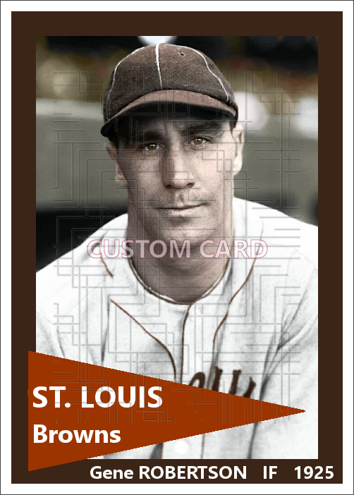 Gene Robertson - 1925 St. Louis Browns - choose a size & style