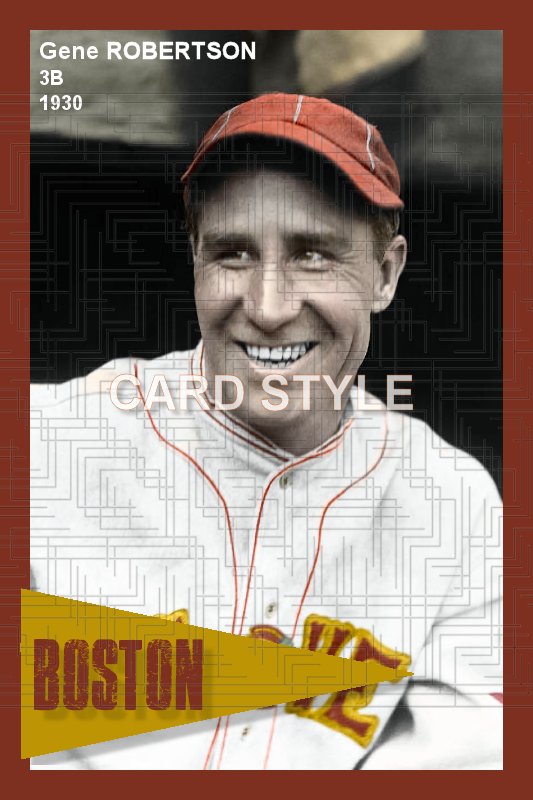 Gene Robertson - 1930 Boston Braves - choose a size & style