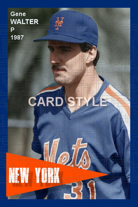 Gene Walter - 1987 New York Mets - choose a size & style