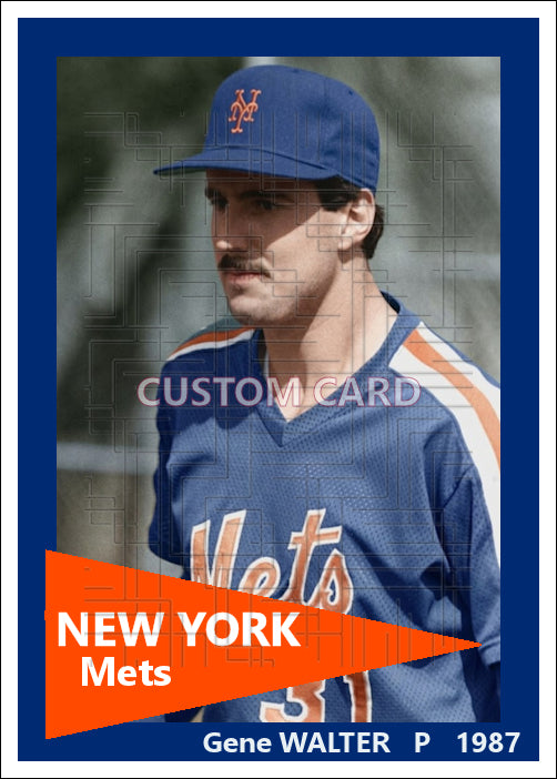 Gene Walter - 1987 New York Mets - choose a size & style
