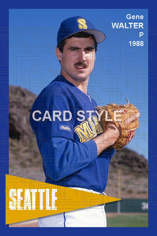 Gene Walter - 1988 Seattle Mariners - choose a size & style