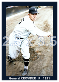 Alvin Crowder - 1931 Washington Senators - choose a size & style