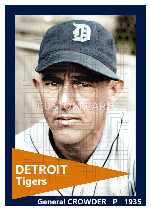 Alvin Crowder - 1935 Detroit Tigers - choose a size & style