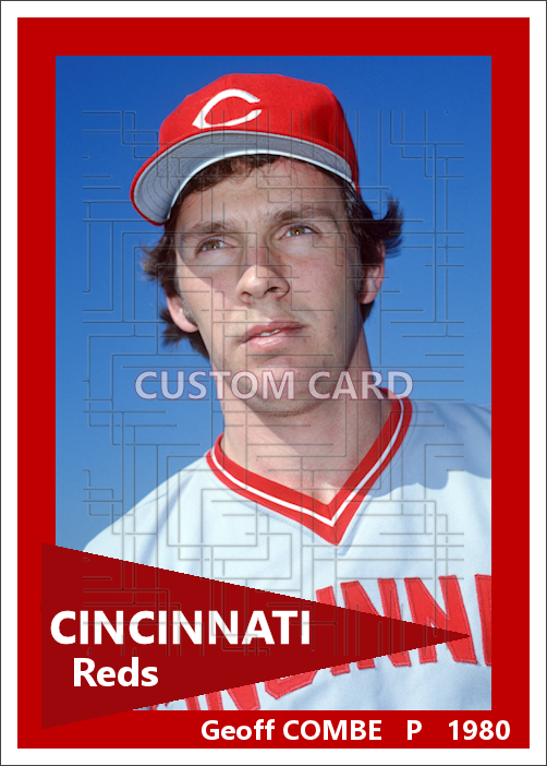 Geoff Combe - 1980 Cincinnati Reds - choose a size & style