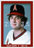 Geoff Zahn - 1981-85 California Angels - choose a size & style