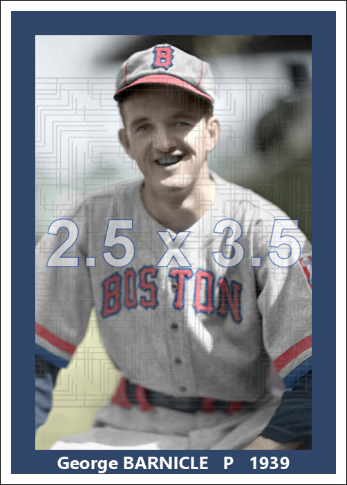 George Barnicle - 1939 Boston Bees - choose a size & style
