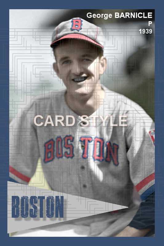 George Barnicle - 1939 Boston Bees - choose a size & style