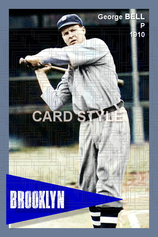 George Bell - 1910 Brooklyn Superbas - choose a size & style