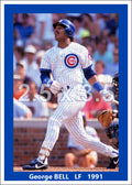 George Bell - 1991 Chicago Cubs - pose B - choose a size & style