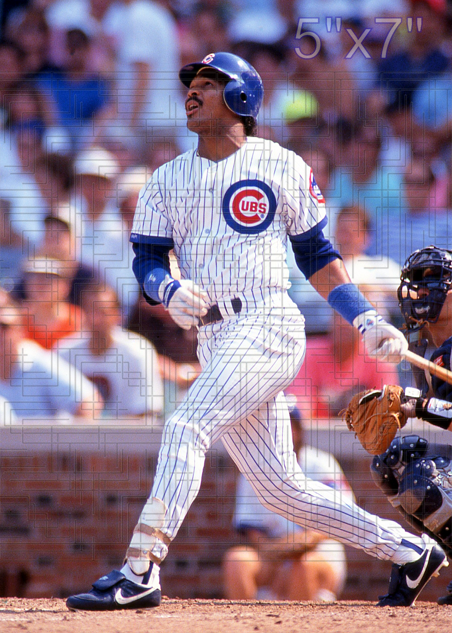 George Bell - 1991 Chicago Cubs - pose B - choose a size & style