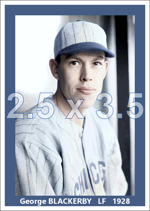 George Blackerby - 1928 Chicago White Sox - choose a size & style