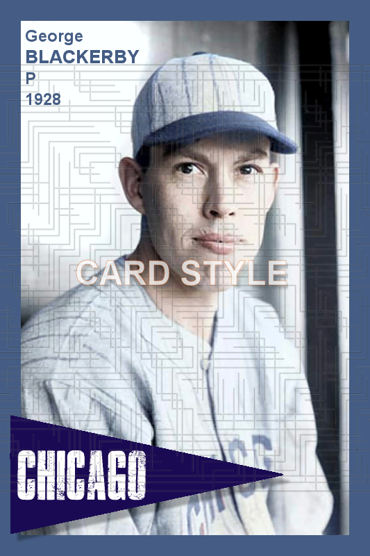 George Blackerby - 1928 Chicago White Sox - choose a size & style