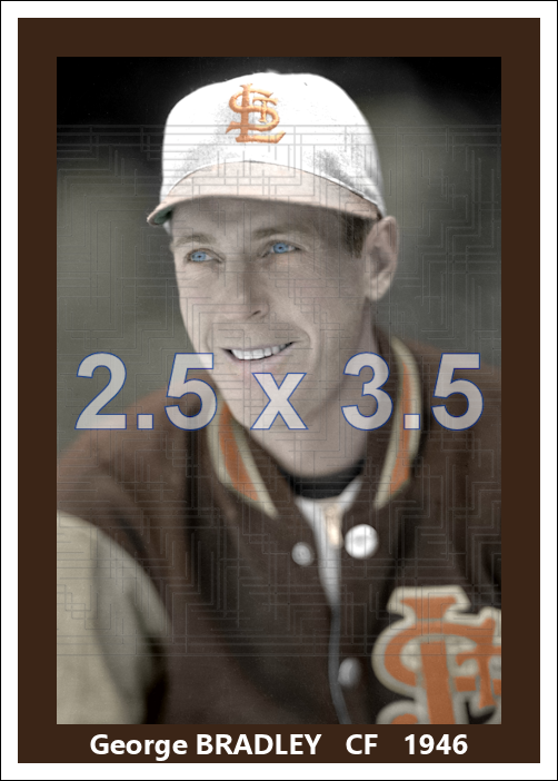 George Bradley - 1946 St. Louis Browns - choose a size & style