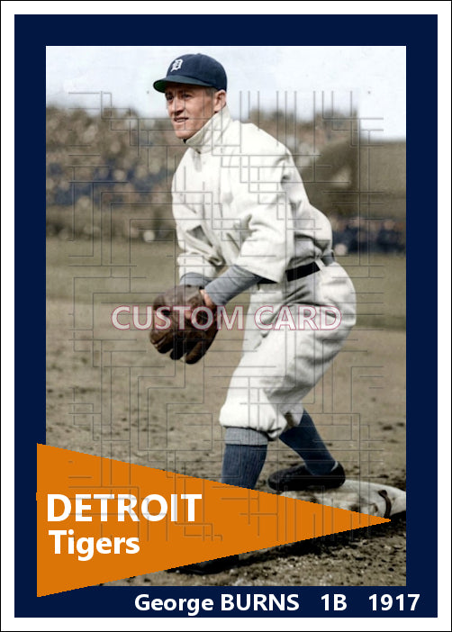 George Burns - 1917 Detroit Tigers - choose a size & style
