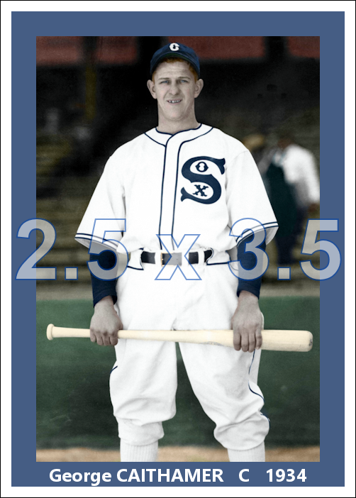 George Caithamer - 1934 Chicago White Sox - choose a size & style