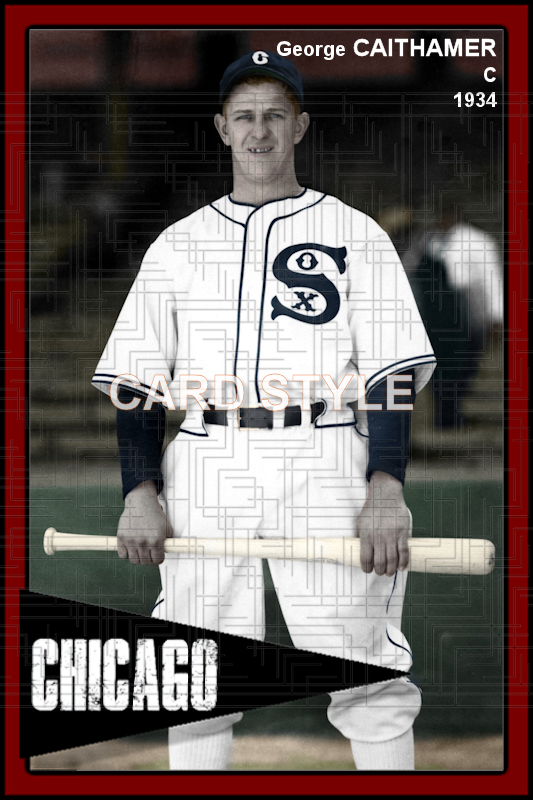 George Caithamer - 1934 Chicago White Sox - choose a size & style