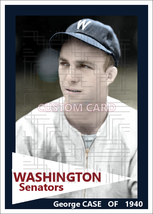 George Case - 1940 Washington Senators - choose a size & style