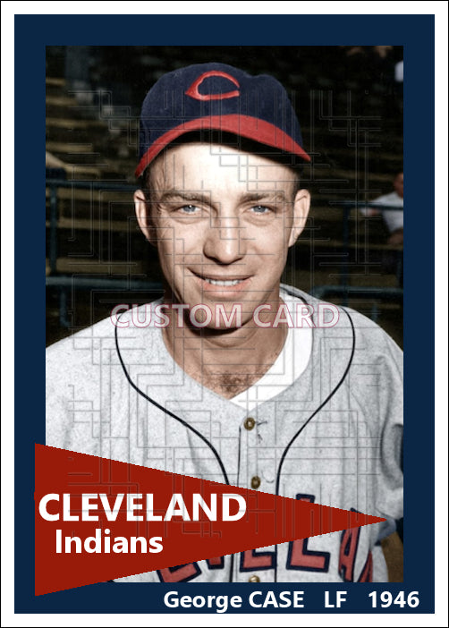 George Case - 1946 Cleveland Indians - choose a size & style