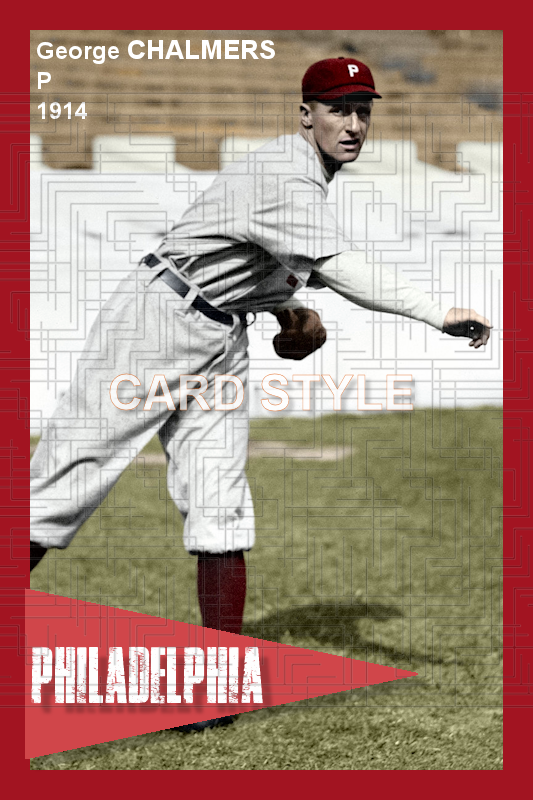 George Chalmers - 1914 Philadelphia Phillies - choose a size & style