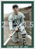 George Cisar - 1937 Brooklyn Dodgers - choose a size & style