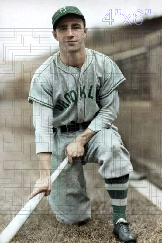 George Cisar - 1937 Brooklyn Dodgers - choose a size & style