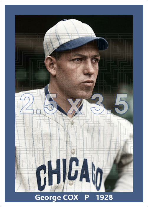 George Cox - 1928 Chicago White Sox - choose a size & style