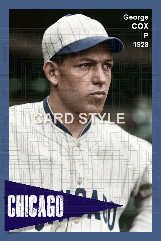 George Cox - 1928 Chicago White Sox - choose a size & style