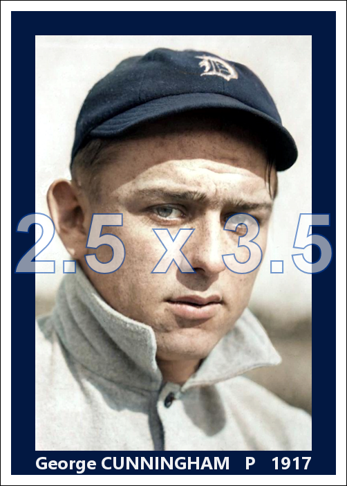 George Cunningham - 1917 Detroit Tigers - choose a size & style