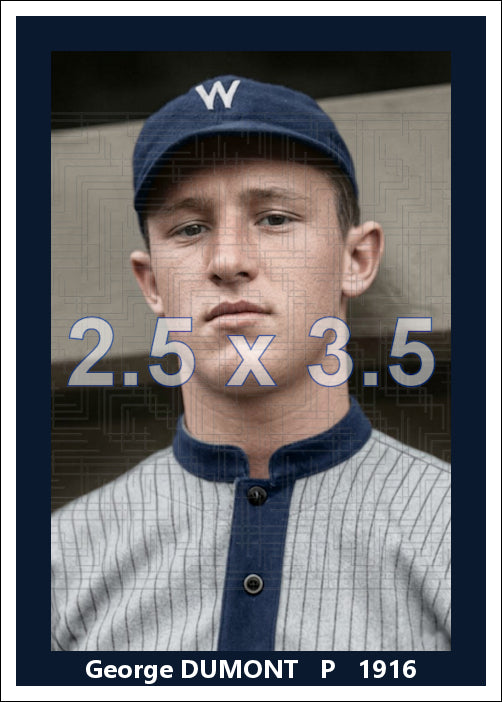 George Dumont - 1916 Washington Senators - choose a size & style
