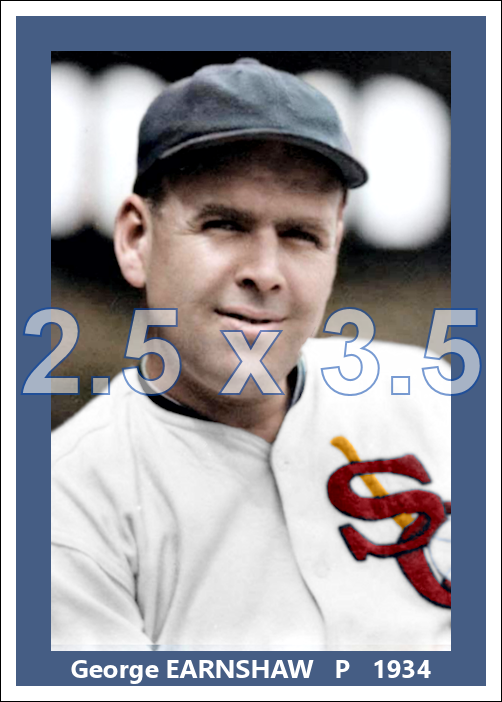 George Earnshaw - 1934 Chicago White Sox - choose a size & style