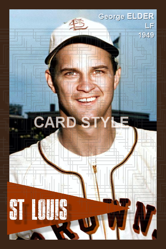 George Elder - 1949 St. Louis Browns - choose a size & style
