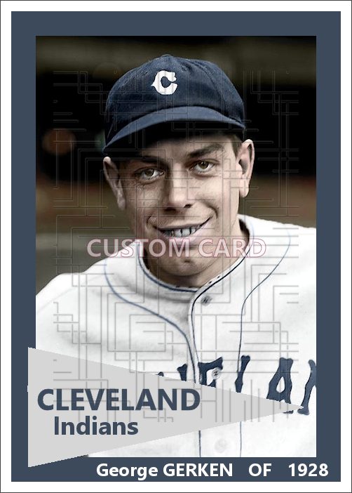George Gerken - 1928 Cleveland Indians - choose a size & style