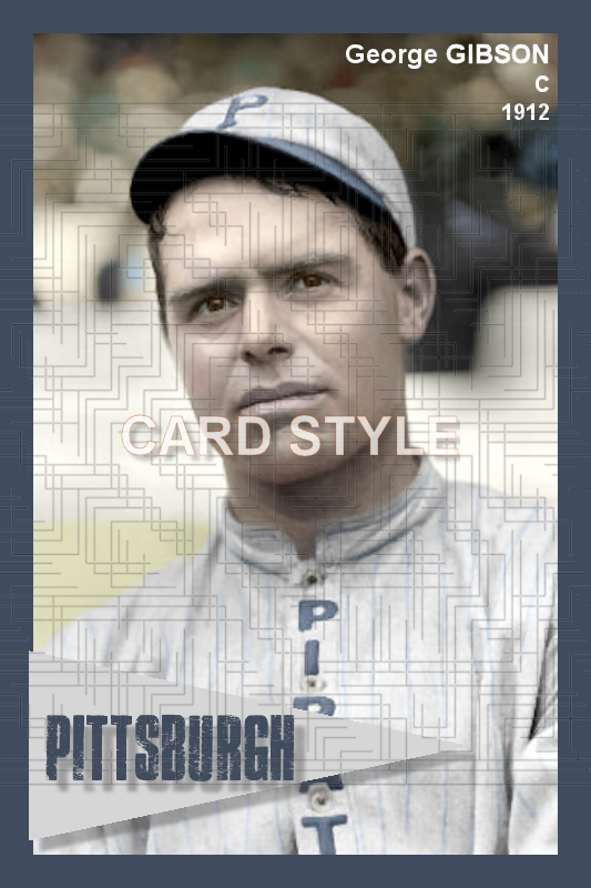George Gibson - 1912 Pittsburgh Pirates - choose a size & style