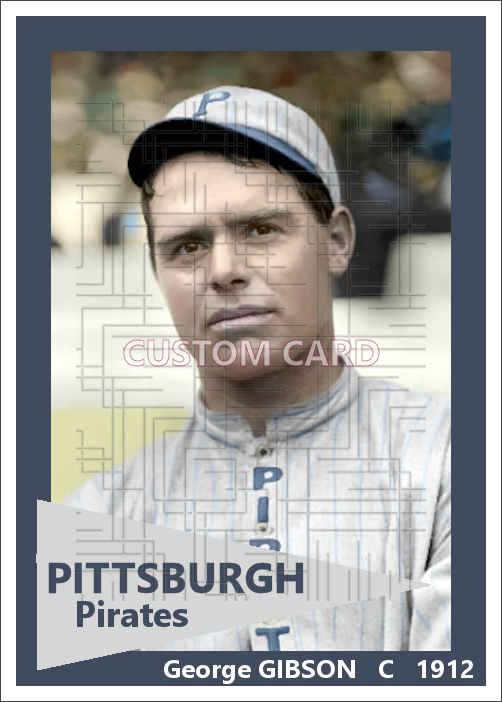 George Gibson - 1912 Pittsburgh Pirates - choose a size & style