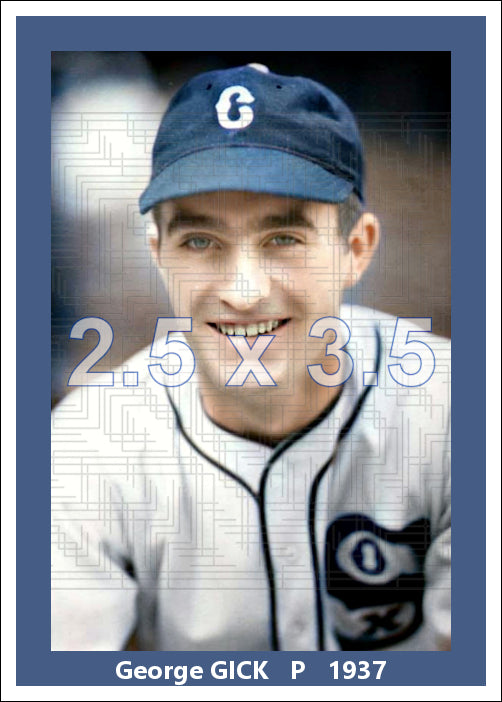 George Gick - 1937 Chicago White Sox - choose a size & style