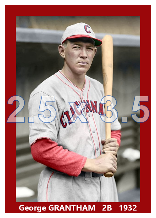 George Grantham - 1932 Cincinnati Reds - choose a size & style