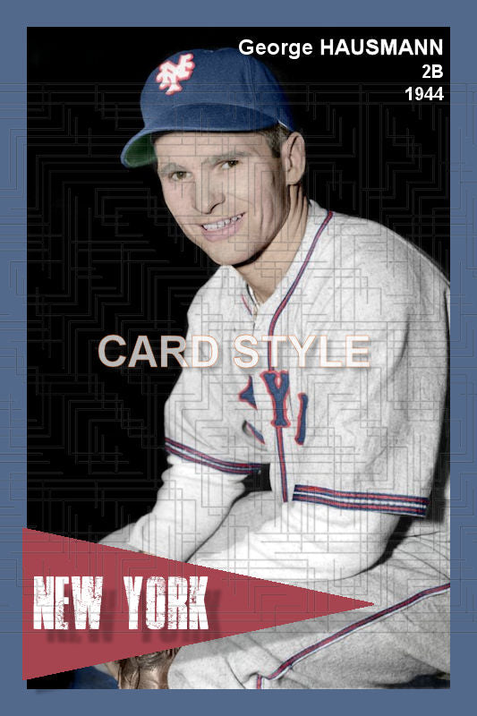 George Hausmann - 1944 New York Giants - choose a size & style