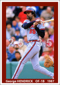 George Hendrick - 1987 California Angels - choose a size & style