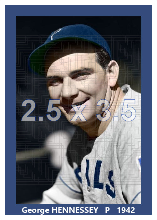 George Hennessey - 1942 Philadelphia Phillies - choose a size & style