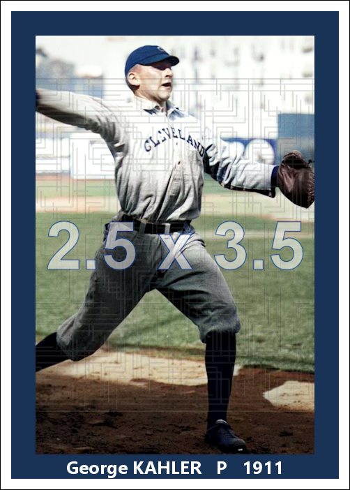 George Kahler - 1911 Cleveland Naps - choose a size & style