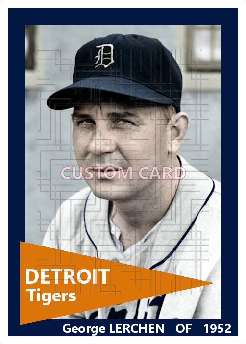 George Lerchen - 1952 Detroit Tigers - choose a size & style