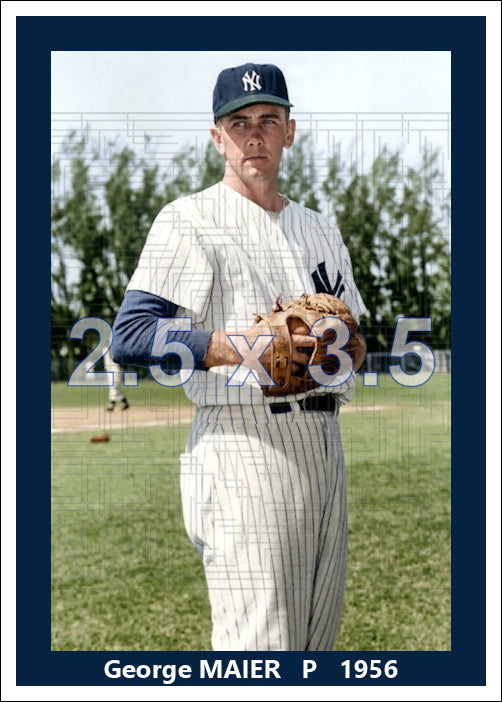 George Maier - 1956 New York Yankees spring training - choose a size & style