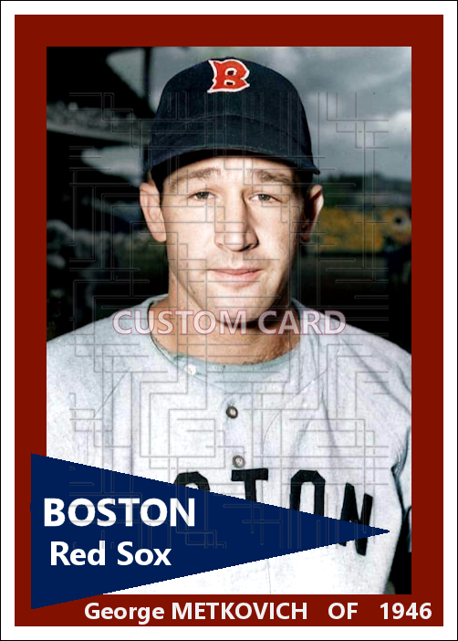 George Metkovich - 1946 Boston Red Sox - choose a size & style