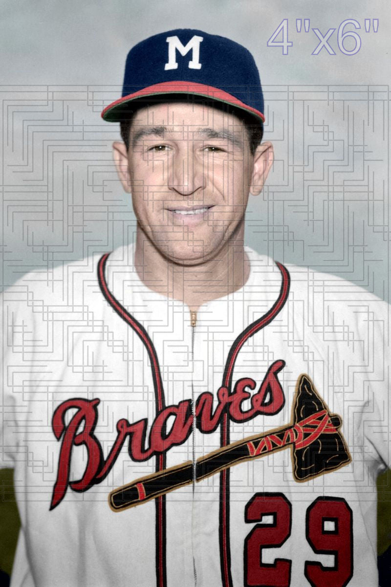 George Metkovich - 1954 Milwaukee Braves - choose a size & style