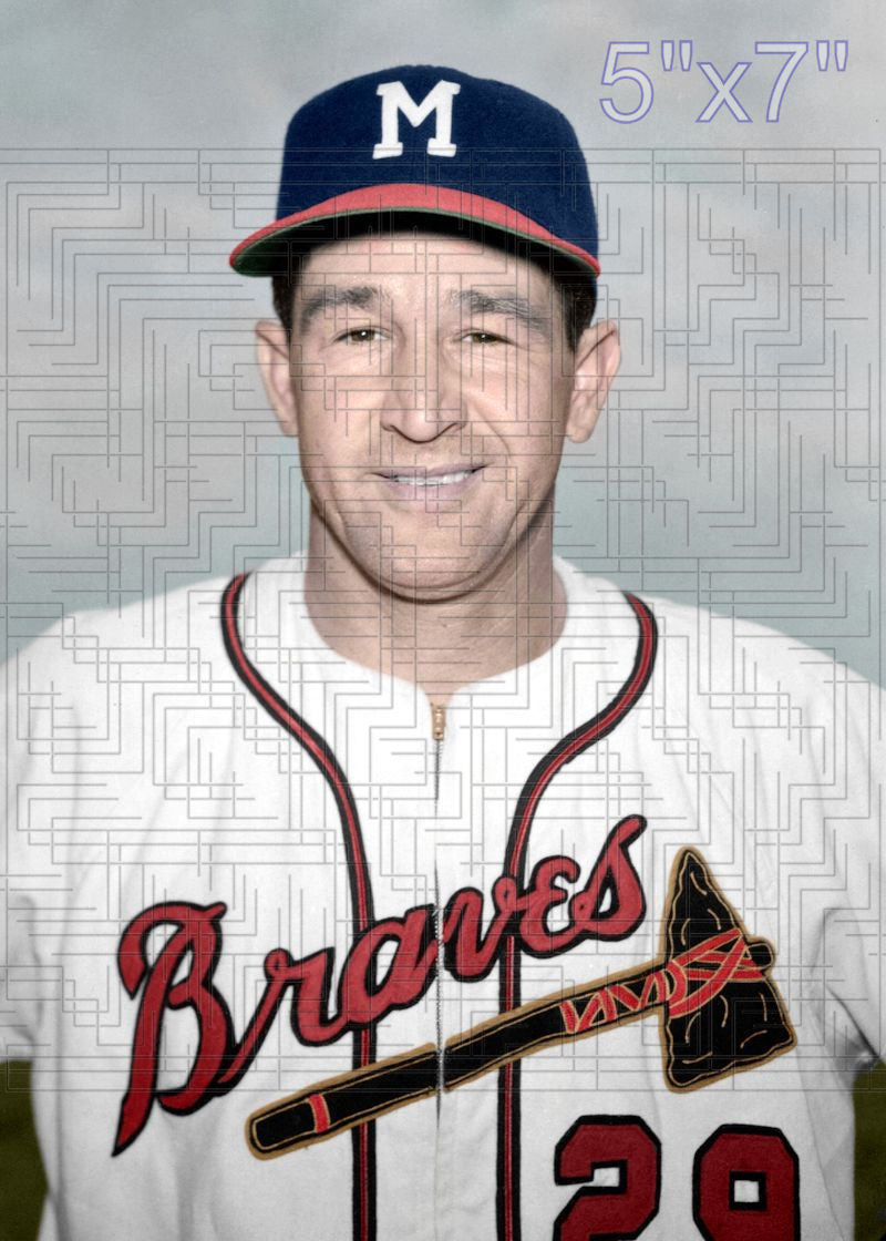 George Metkovich - 1954 Milwaukee Braves - choose a size & style