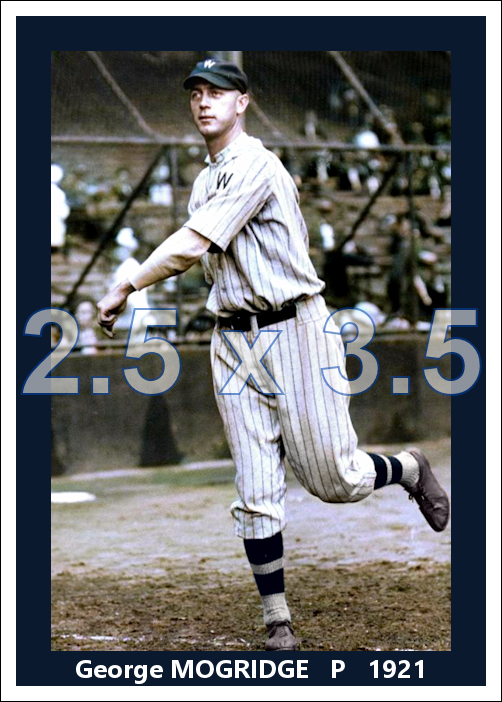 George Mogridge - 1921 Washington Senators - choose a size & style
